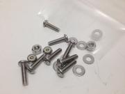 8 PC SET STAINLESS STEEL NUTS SCREWS WASHERS FOR KAYAKS CANOES H
